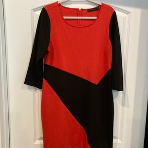 Color block dress.
